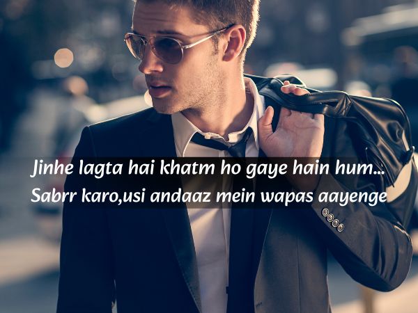 Ever Best royal attitude shayari in English Hindi for boys